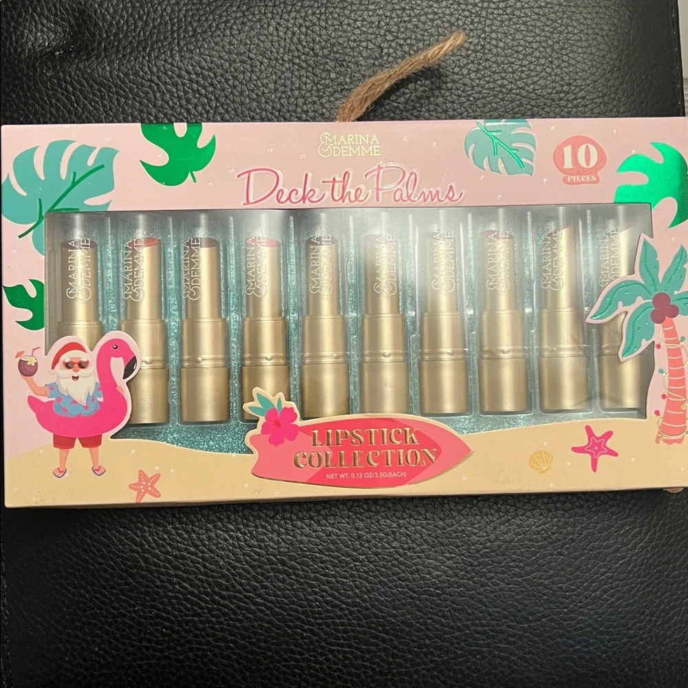 MARINA & DEMME DECK THE PALMS 10pieces-LIPSTICK COLLECTION-NIB